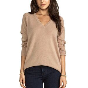 EQUIPMENT FEMME Asher V-Neck Cashmere Tunic Sweater Pullover